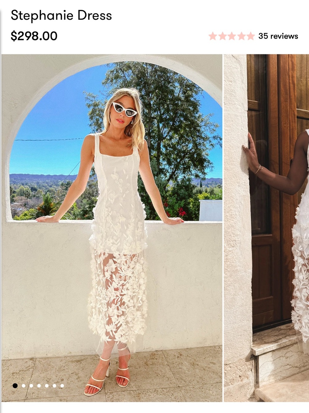Show me your mumu white Stephanie dress